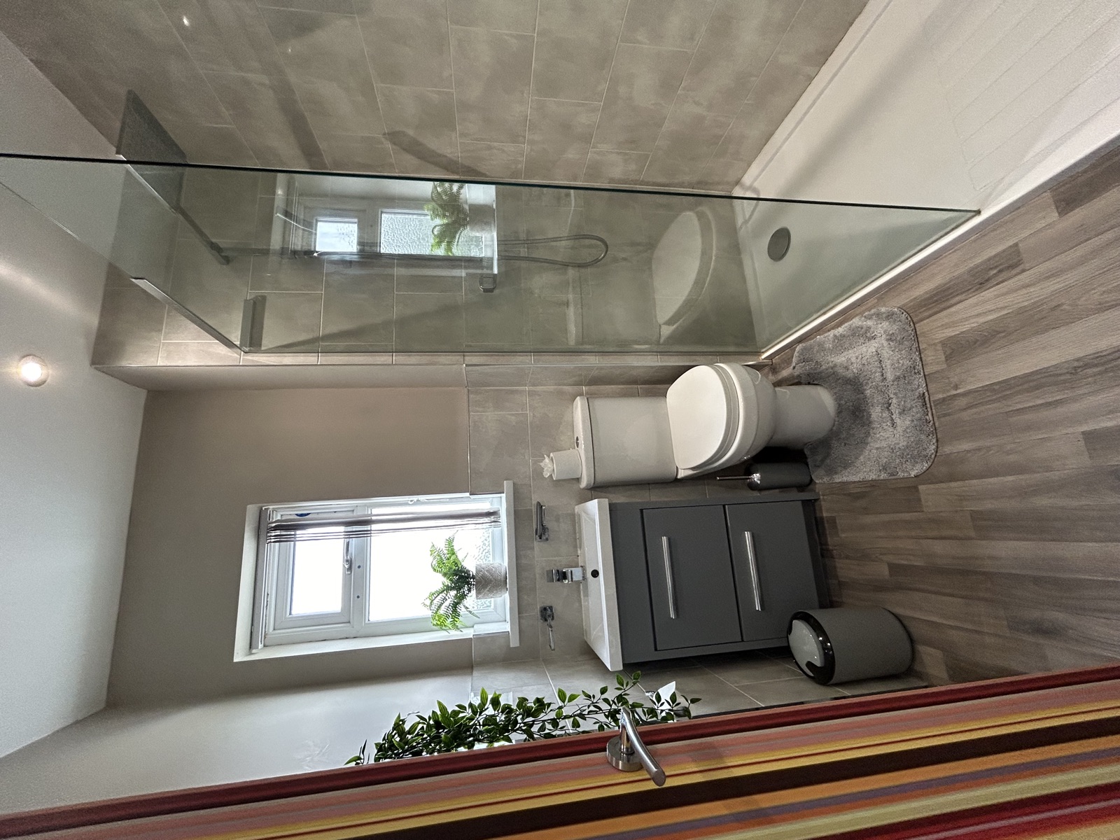 Bathroom at Cranbrook House — modern fixtures